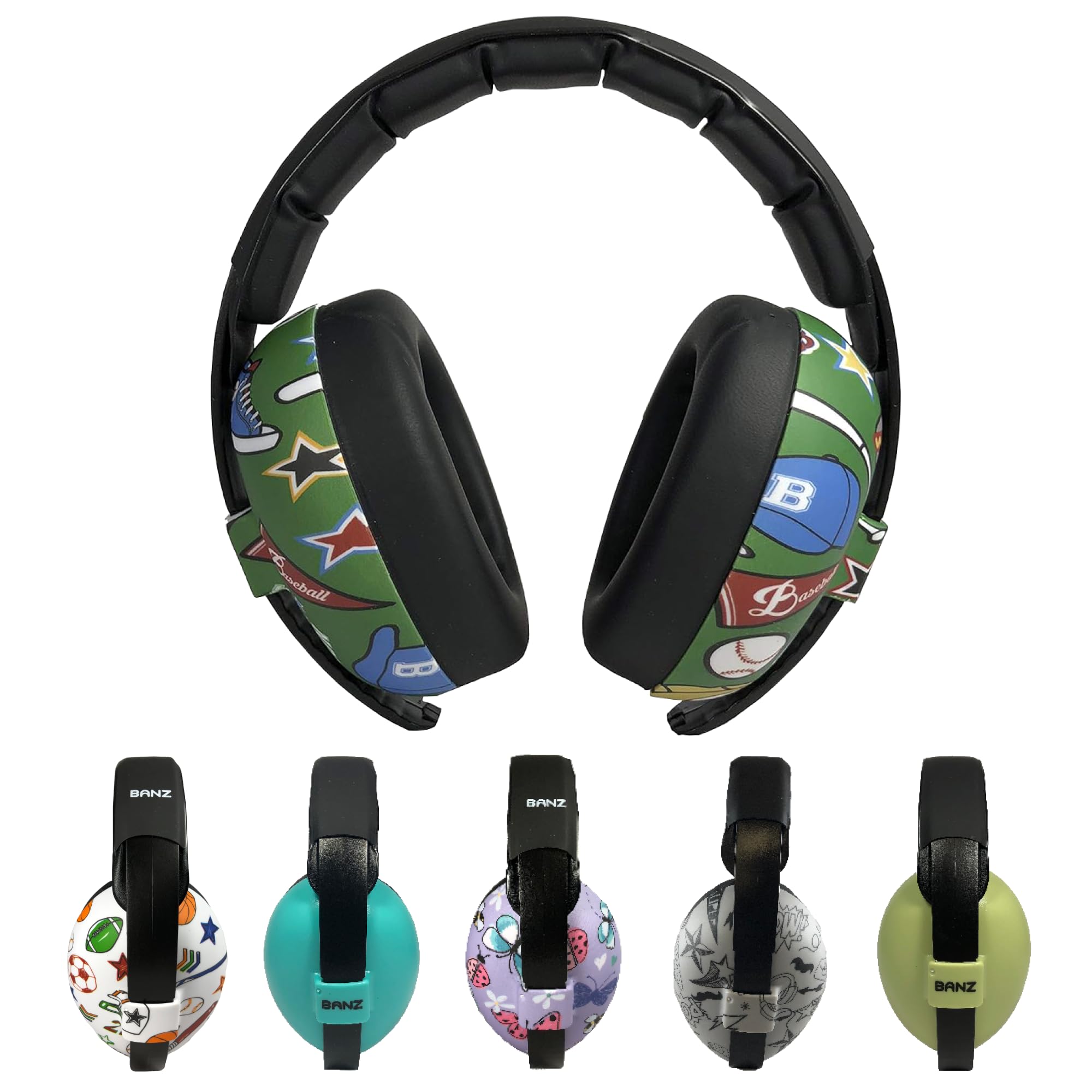 Shop Banz Bubzee Baby Ear Defenders 0-2 Years - Adjustable Noise-Canceling Headphones & Toddler Ear Muffs