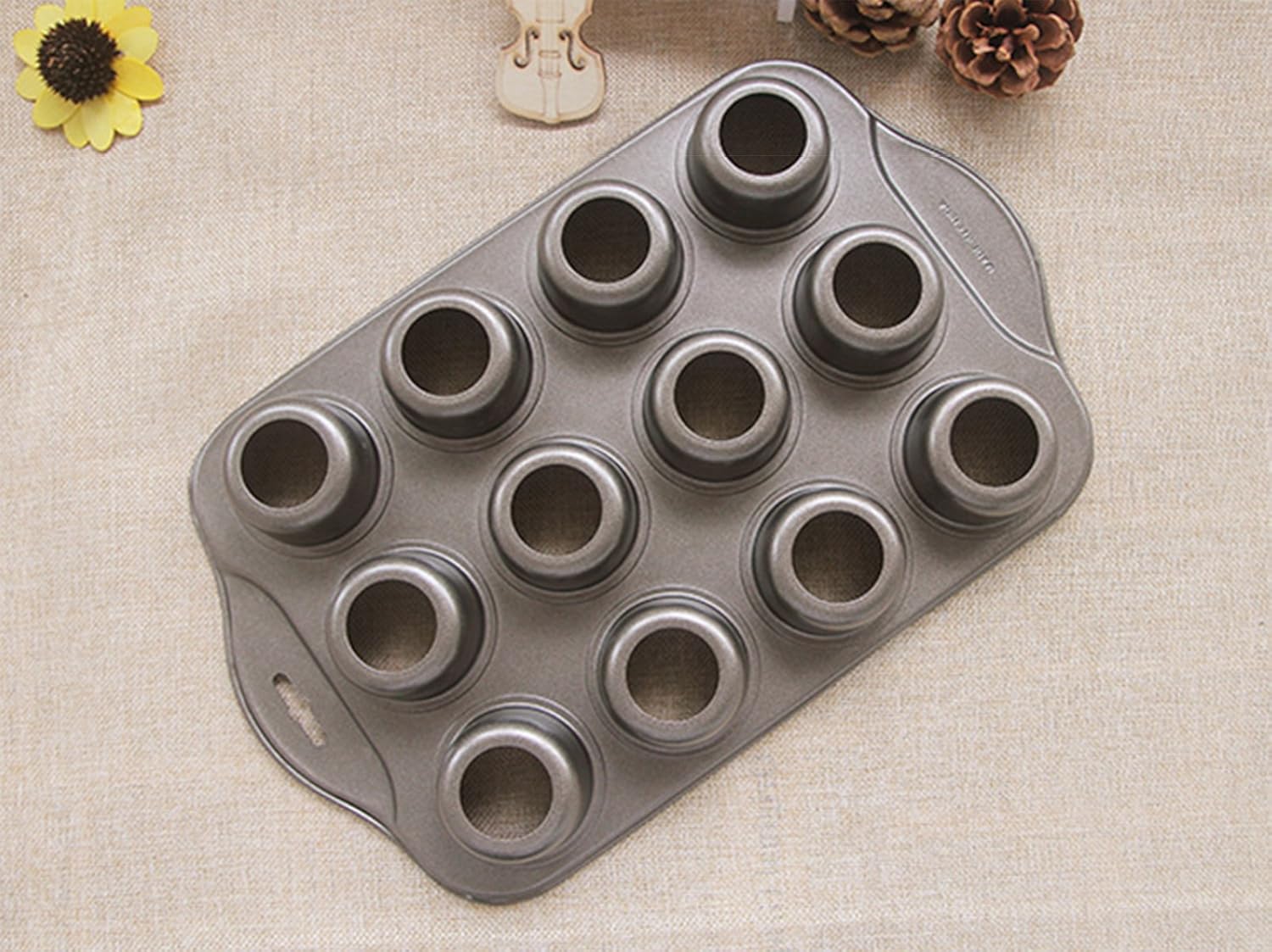 Tosnail Tosnail 2 Pack Mini Cheesecake Pan 12 Cavity Removable Bottom for Perfect Desserts - View 8 of 8