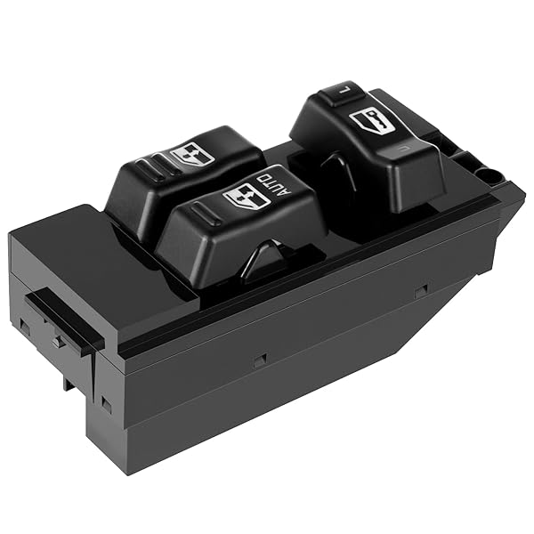 ROADFAR Power Window Switch Replacement for 1999-2002 Chevy Silverado & GMC Sierra - Front Driver Side Master Control