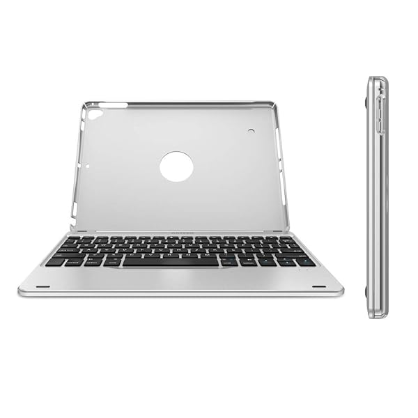 Arteck Arteck iPad 9.7-inch (iPad 6, 2018 / iPad 5, 2017) Keyboard, Ultra-Thin Bluetooth Keyboard with Folio Full Protection Case for Apple iPad 9.7 iPad 6, 5 and iPad Air 1 with 130 Degree Swivel Rotating - View 7 of 8
