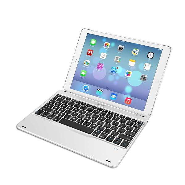 Arteck Arteck iPad 9.7-inch (iPad 6, 2018 / iPad 5, 2017) Keyboard, Ultra-Thin Bluetooth Keyboard with Folio Full Protection Case for Apple iPad 9.7 iPad 6, 5 and iPad Air 1 with 130 Degree Swivel Rotating