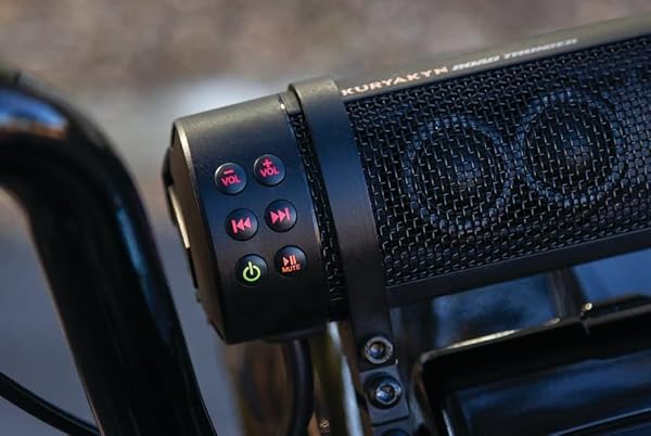 Kuryakyn Upgrade Your Ride: Kuryakyn 2720 MTX Road Thunder 300W Bluetooth Motorcycle Sound Bar - View 6 of 8