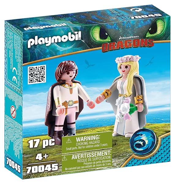 Playmobil How to Train Your Dragon III Astrid and Hiccup Action Figures Set