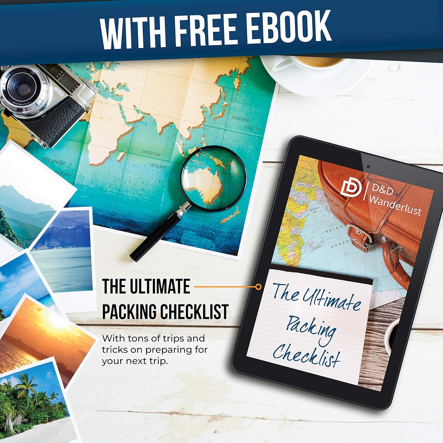 DD D&D Wanderlust DandD Hanging Travel Toiletry Bag for Men and Women with 10 Compartments Water Resistant Nylon Organizer Kit - View 9 of 9