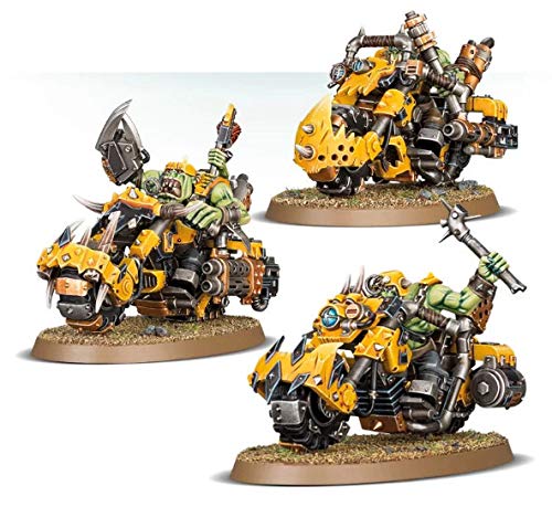 Games Workshop Games Workshop Warhammer 40k Ork Warbiker Mob Fast Action Miniature Set for Strategy and Collecting - View 2 of 4