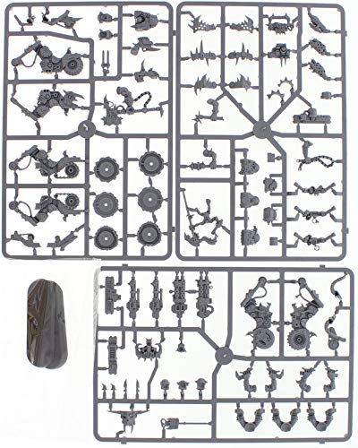 Games Workshop Games Workshop Warhammer 40k Ork Warbiker Mob Fast Action Miniature Set for Strategy and Collecting - View 3 of 4