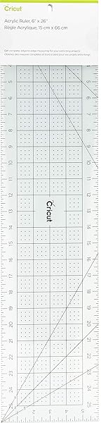 Cricut "Buy Cricut Acrylic Ruler 6"x26" - Blue | Perfect for Crafting & DIY Projects" - View 2 of 3