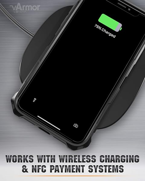 VENA Vena vArmor Rugged Case for iPhone XR - Military Grade Protection, Heavy Duty Holster & Kickstand - Space Gray - View 9 of 11