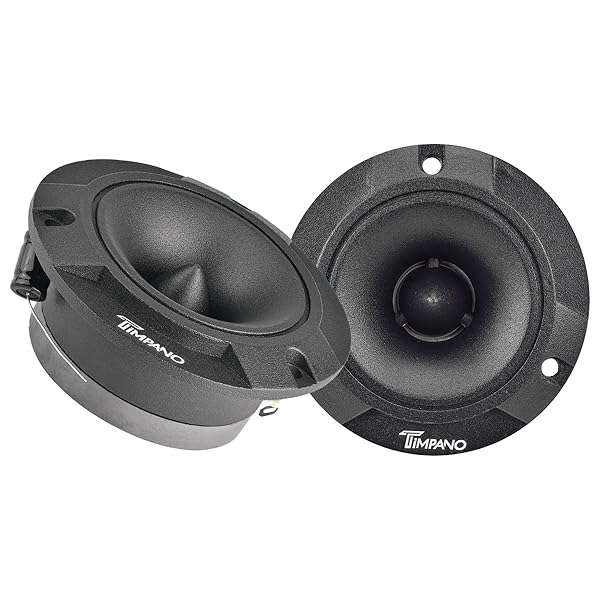 Timpano Upgrade Your Sound: Timpano TPT-ST2 Black Slim Super Tweeter - 600W, 105dB, 4 Ohm Pro Car Audio Pair - View 2 of 8
