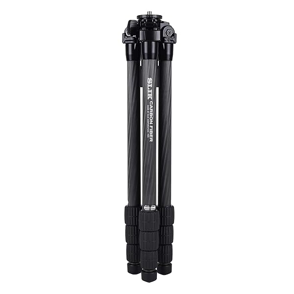 SLIK SLIK Pro CF-734 4-Section 65" Carbon Fiber Tripod Black (615-925) - View 3 of 10