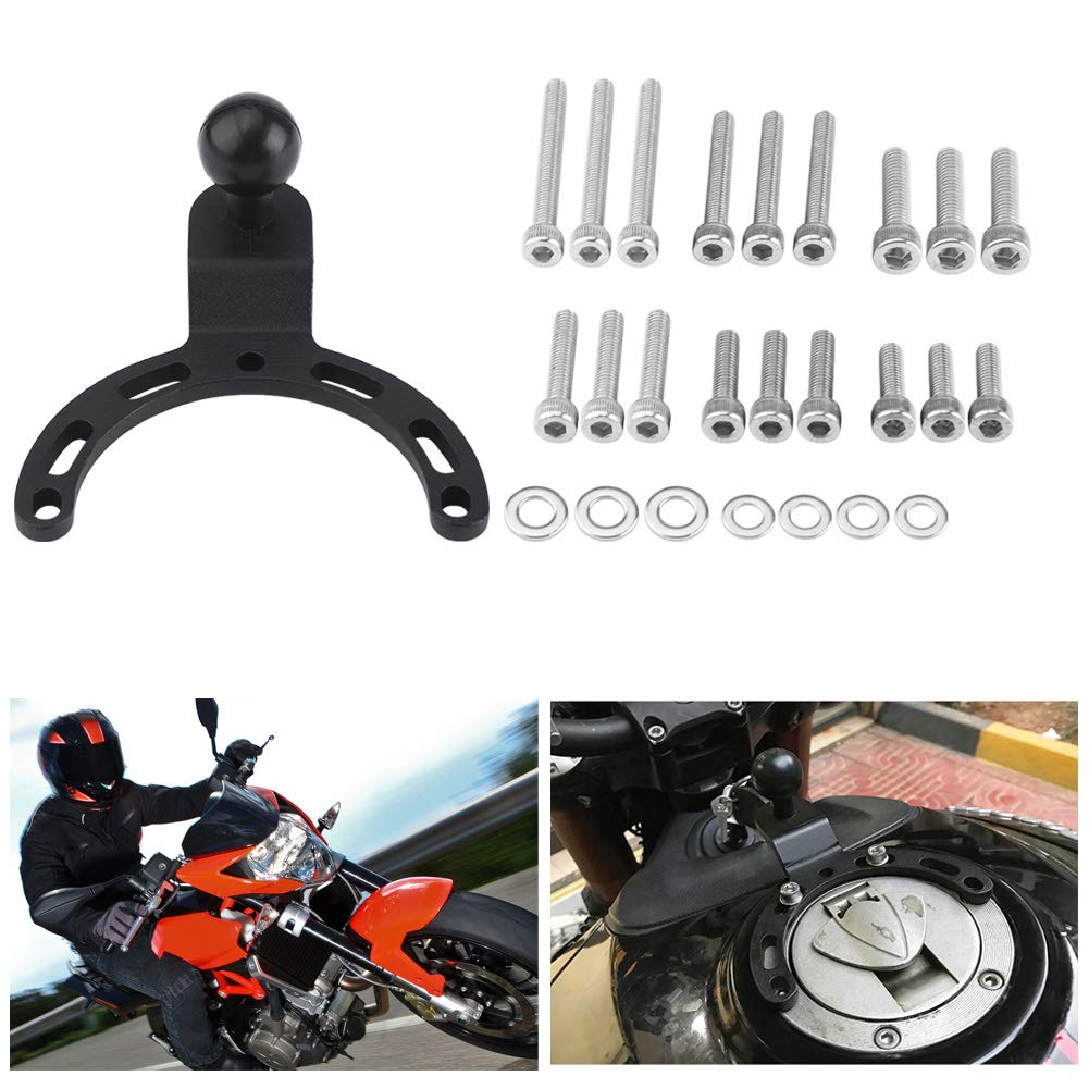 KIMISS KIMISS Adjustable Motorcycle Tank Mount Bracket for GPS Phone Camera Compatible with Kawasaki Honda Yamaha - View 3 of 8
