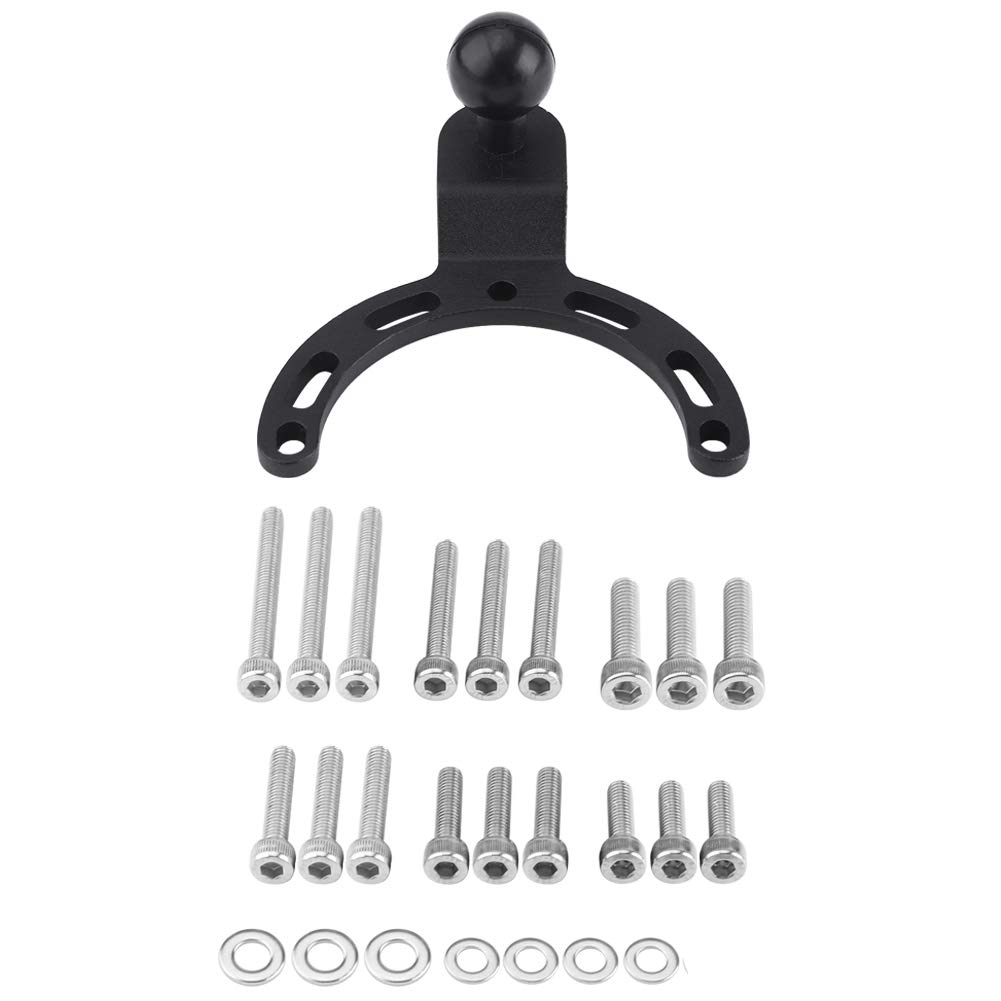 KIMISS Adjustable Motorcycle Tank Mount Bracket for GPS Phone Camera Compatible with Kawasaki Honda Yamaha