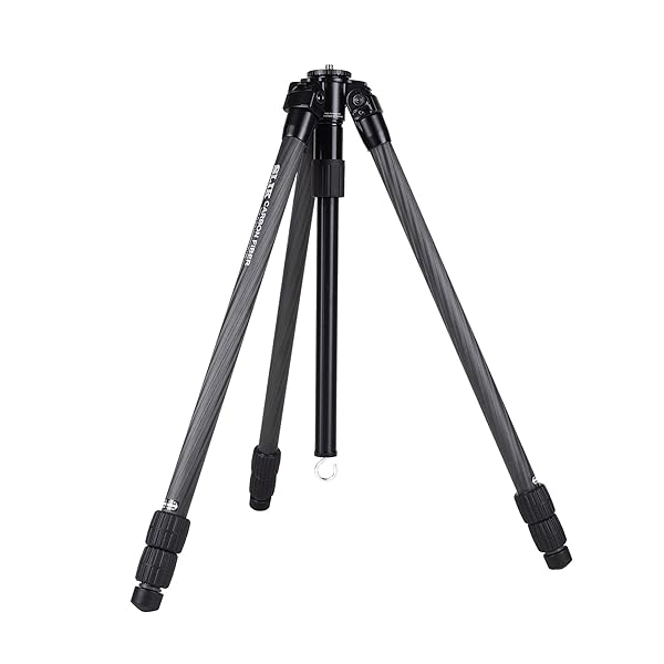 SLIK SLIK Pro CF-733 3-Section 65.5" Carbon Fiber Tripod Black (615-924) - View 2 of 10