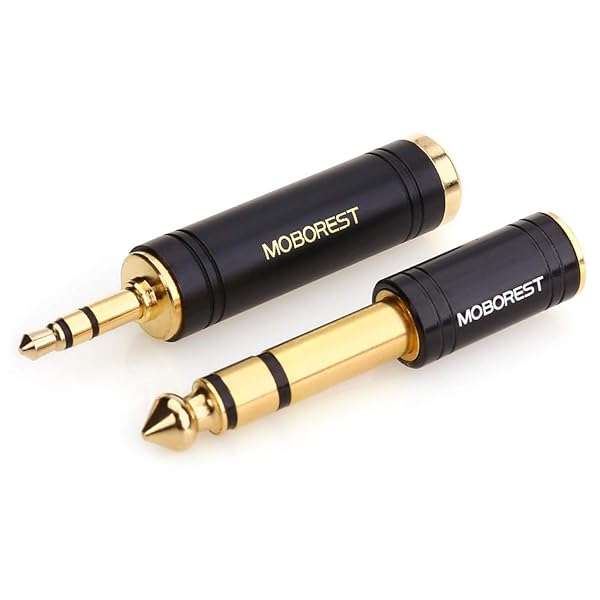 MOBOREST MOBOREST 3.5mm to 6.35mm Stereo Adapter - Pure Copper 2-Pack for Headphones & Amps - View 7 of 10