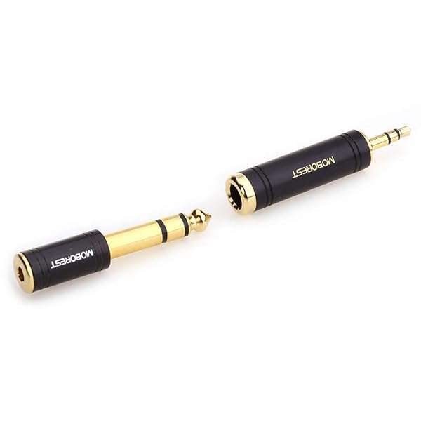 MOBOREST MOBOREST 3.5mm to 6.35mm Stereo Adapter - Pure Copper 2-Pack for Headphones & Amps - View 9 of 10