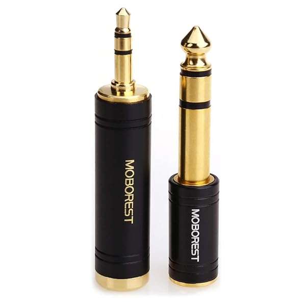 MOBOREST MOBOREST 3.5mm to 6.35mm Stereo Adapter - Pure Copper 2-Pack for Headphones & Amps - View 2 of 10