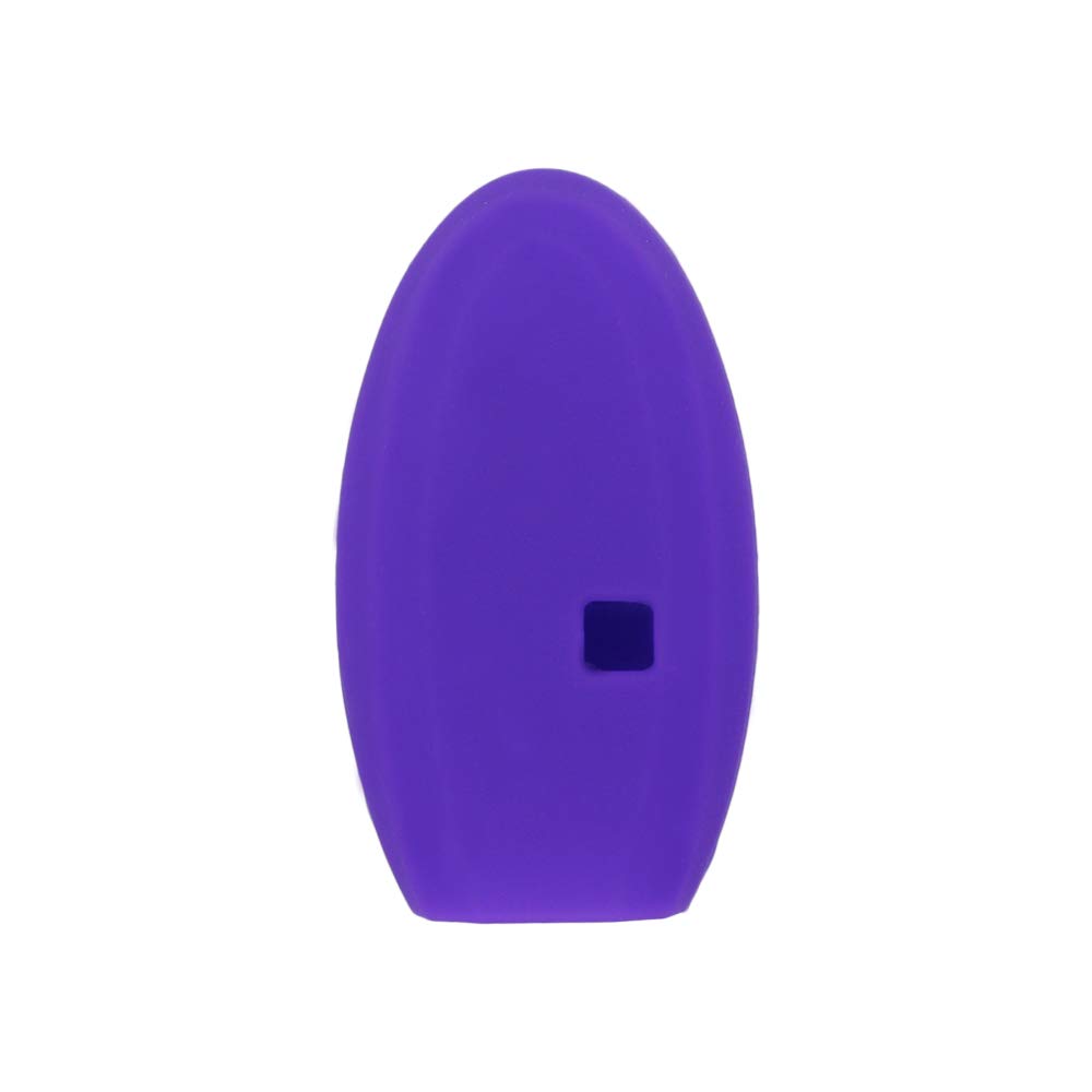 SEGADEN SEGADEN Silicone Cover Protector Case for INFINITI 4 Button Smart Remote Key Fob CV4508 Deep Purple Skin Jacket - View 2 of 5