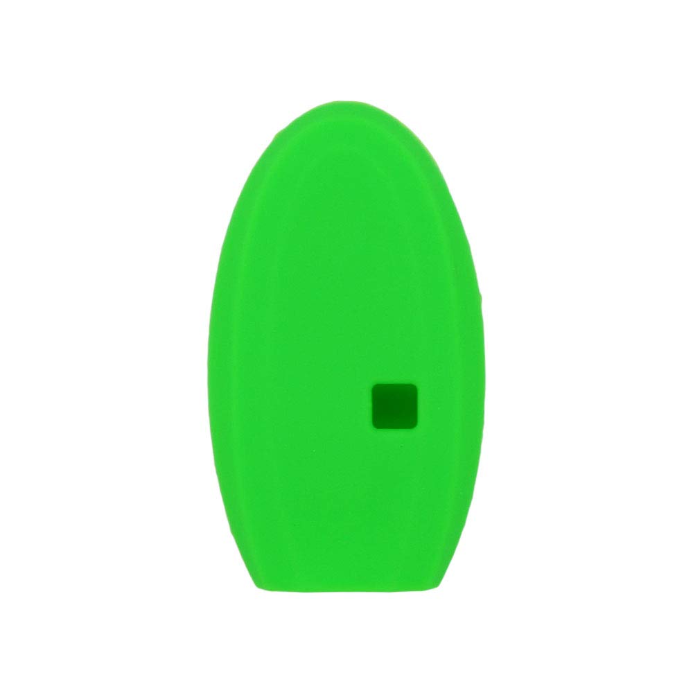 SEGADEN SEGADEN Silicone Cover Protector Case for INFINITI Q60 QX80 JX35 5 Button Smart Key Fob CV4506 Light Green - View 2 of 3