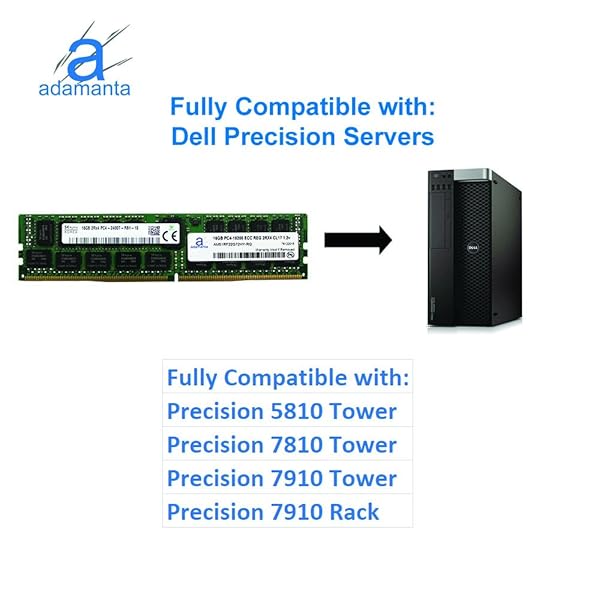 Adamanta Adamanta 16GB DDR4 2400MHz Server Memory Upgrade for Dell Poweredge HP Apollo Proliant Servers ECC Registered Chip 2Rx4 CL17 1.2v RAM - View 6 of 6