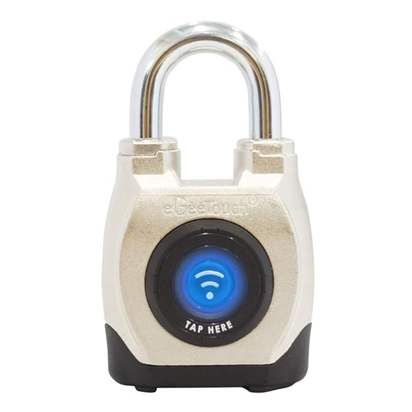 eGeeTouch eGeeTouch 4th Gen Outdoor Smart Padlock: Weatherproof Bluetooth & NFC Security for Commercial Use
