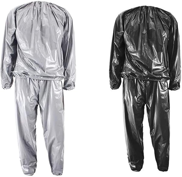 GOLD XIONG PADISHAH GOLD XIONG PADISHAH Heavy Duty Fitness Sauna Suit for Weight Loss and Exercise in Silver XL Size - View 3 of 7
