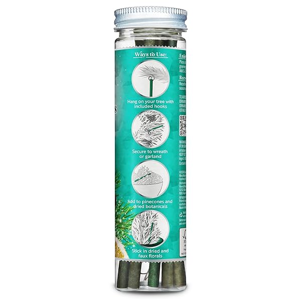 Scentsicles Scentsicles O Christmas Tree Scented Ornaments with Hooks 2 Bottles 12 Sticks Total for Holiday Decor - View 3 of 8