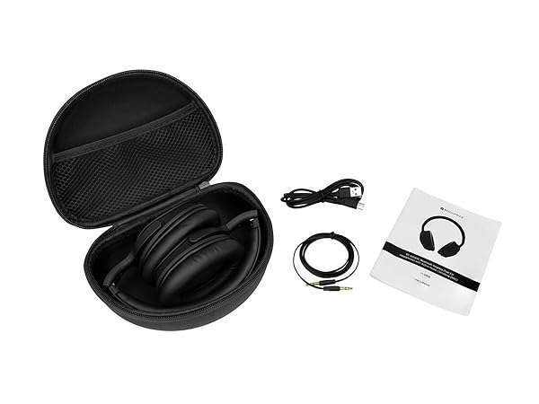 Monoprice Monoprice Wireless Over Ear Headphones: ANC, Bluetooth 5.0, 40mm Drivers & Long Playtime - View 6 of 7