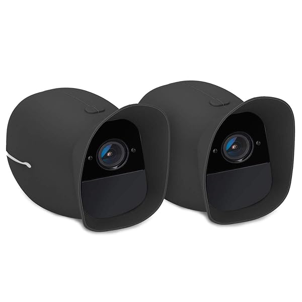 kwmobile kwmobile 2X Skin for Arlo Pro/Pro 2 - Durable Silicone Outdoor CCTV Camera Case - Black - View 6 of 8