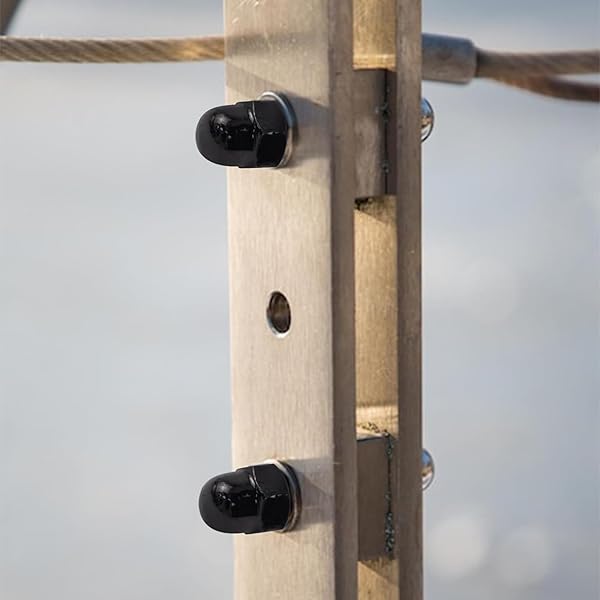 Antrader Antrader M10 Acorn Cap Black Zinc Hex Nuts 10-Pack Carbon Steel Decorative Dome Head - View 4 of 4