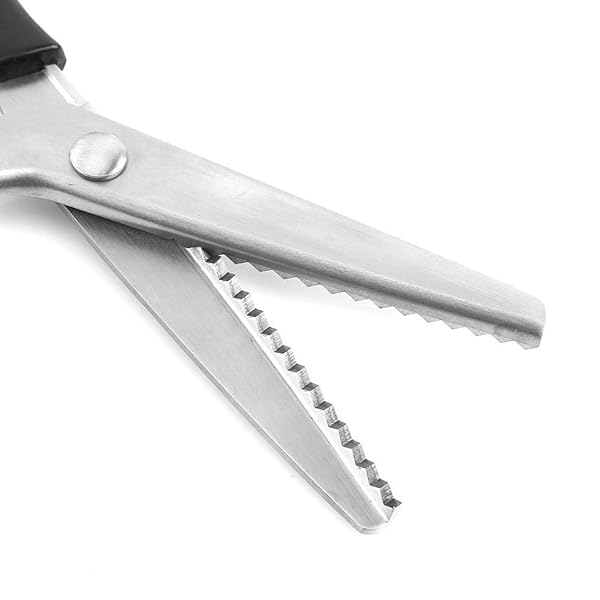 Hilitand Hilitand Zig Zag Sewing Scissors: 5mm Fabric Pinking Shears for Perfect Decorative Edges - View 8 of 9