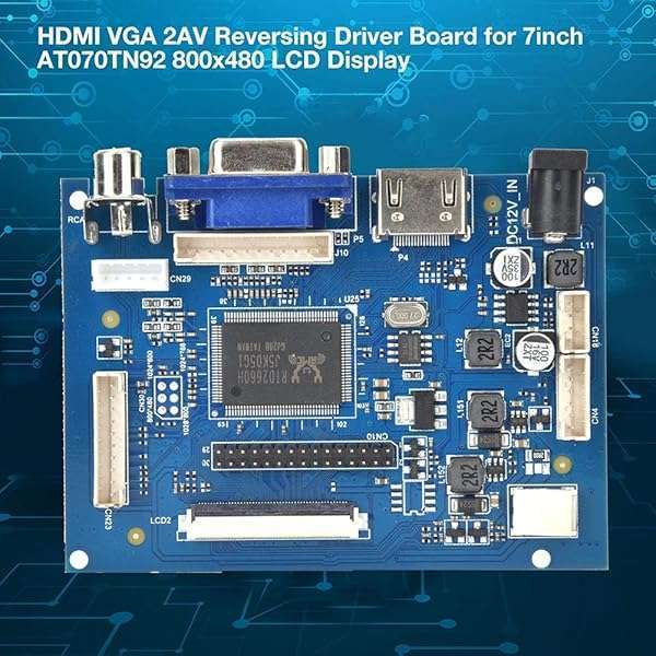 Hilitand "VGA LCD Controller Board for 7" AT070TN92 - HDMI & 2AV Reversing Driver for 800x480 Display" - View 5 of 10
