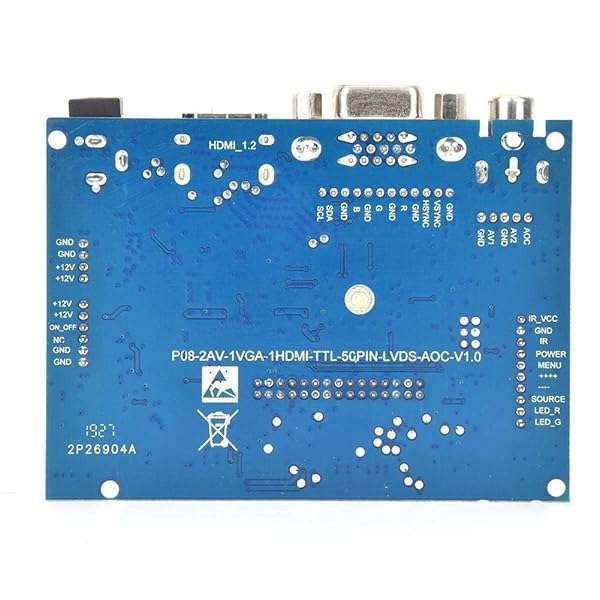 Hilitand "VGA LCD Controller Board for 7" AT070TN92 - HDMI & 2AV Reversing Driver for 800x480 Display" - View 9 of 10