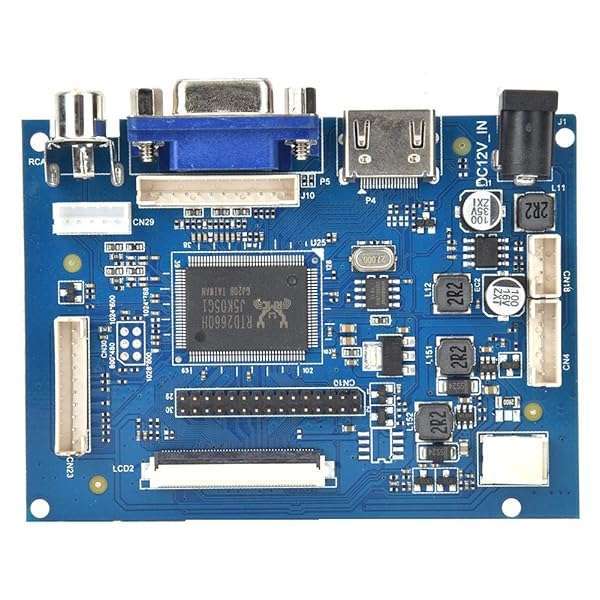 Hilitand "VGA LCD Controller Board for 7" AT070TN92 - HDMI & 2AV Reversing Driver for 800x480 Display" - View 10 of 10