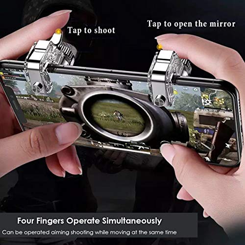 Newseego Newseego Mobile Game Controllers Phone Triggers Sensitive Joysticks Aim Fire Trigger Keys for Rules of Survival 1 Pair Mobile Triggers - View 3 of 7