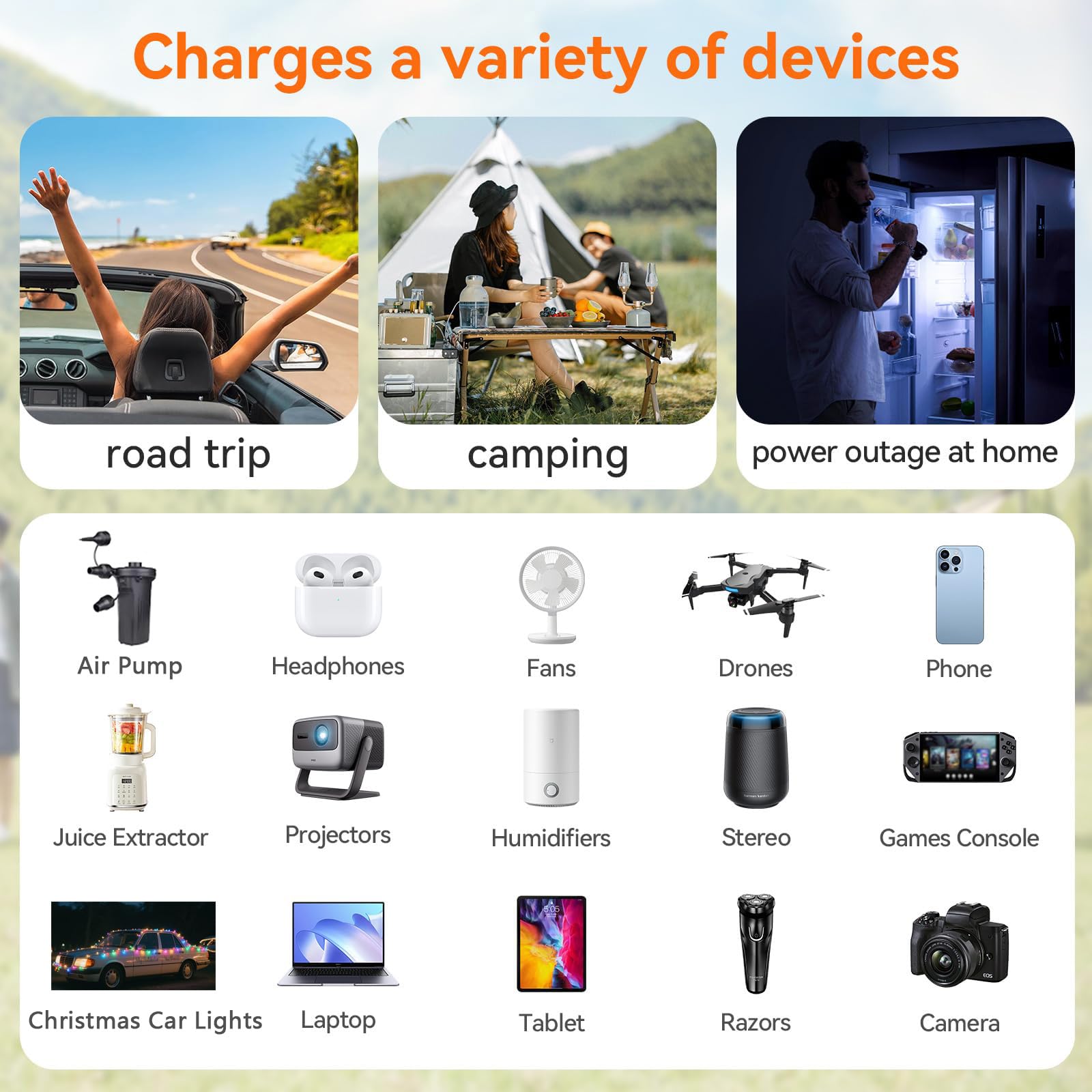 ALLWEI ALLWEI 300W Car Power Inverter with USB-C and USB Ports for Fast Charging DC 12V to 110V AC Converter for Vehicles Red - View 7 of 9