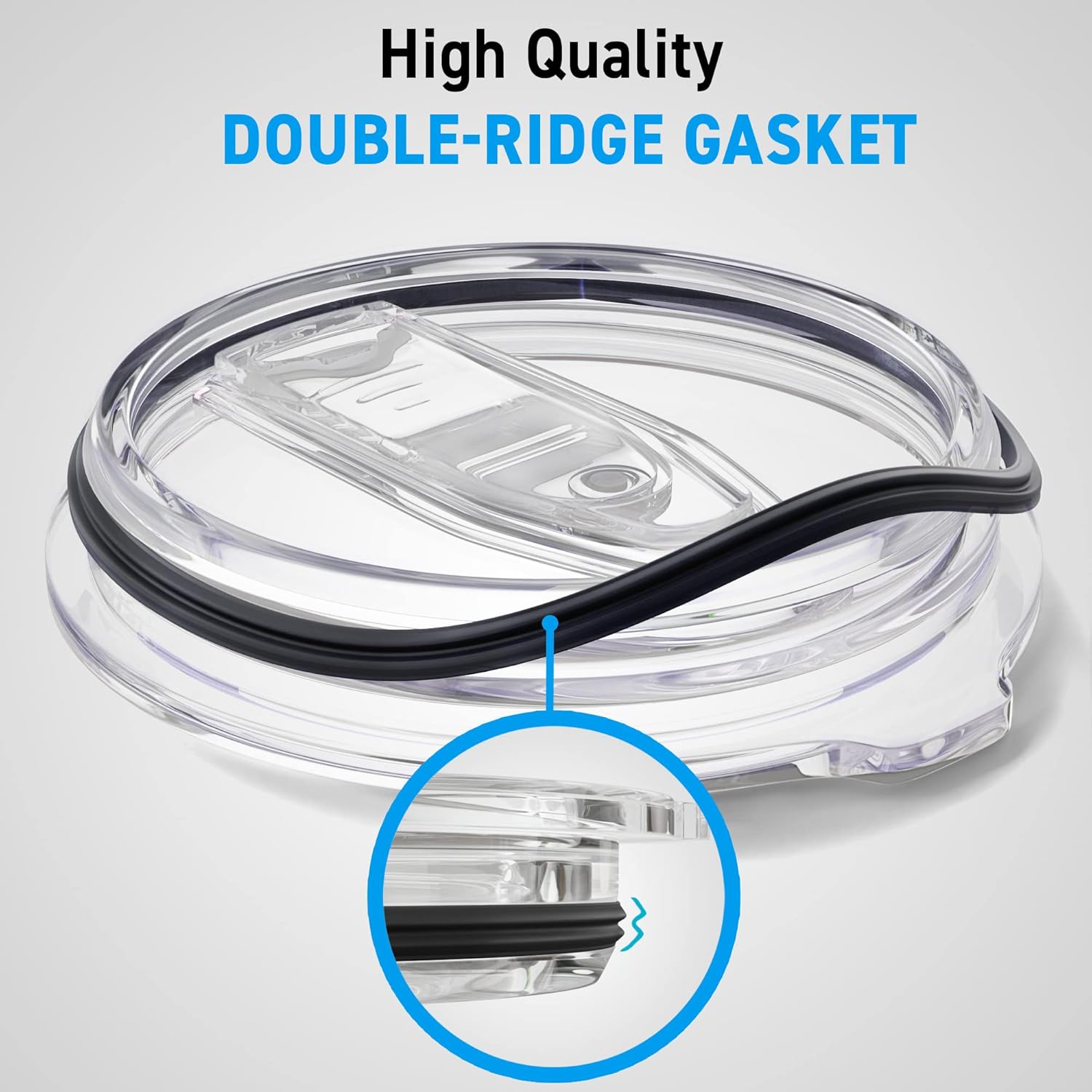 C&Berg 30 oz Replacement Rubber Lid Ring 2 Pack Black Gasket Seals for Insulated Tumblers Fits Yeti Ozark Trail Beast Renowned Brands - View 3 of 7