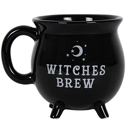 something different Enchanting Witches Brew Cauldron Stoneware Mug - Perfect for Halloween & Cozy Drinks