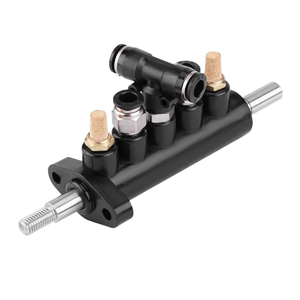 Buy KIMISS Tire Air Control Valve for Tire Changer - Durable Aluminum Alloy, 8mm OD Connectors, Pneumatic Switch Type C