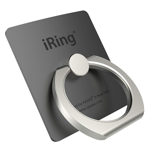 iRing iRing Original Phone Ring Holder - Made in Korea, Compatible with iPhone & Galaxy - Grey Cell Phone Grip Stand