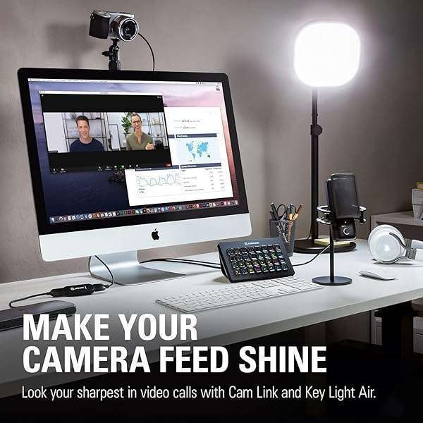 Elgato Elgato Cam Link 4K: Capture DSLR & Action Cam for 1080p60 Streaming on OBS, Zoom, Teams - Perfect for Gaming & Video Conferencing - View 9 of 11