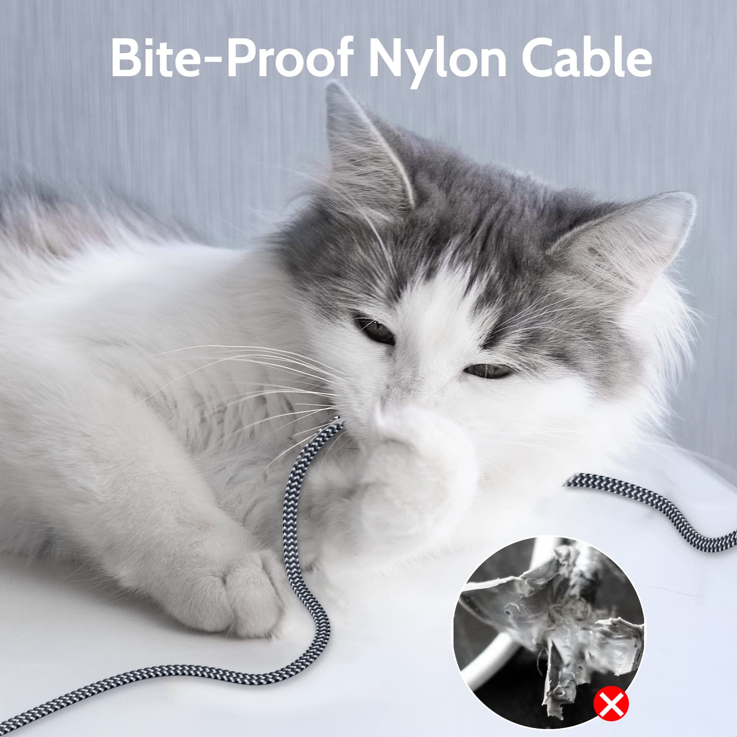 MORELECS MORELECS Cat 7 Ethernet Cable 20ft High Speed Nylon Braided Flat LAN Cable for Fast and Stable Internet at Home and Office - View 5 of 9