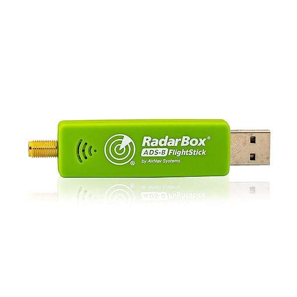 RadarBox AirNav RadarBox FlightStick: ADS-B USB Receiver with Filter, Amplifier & ESD Protection - Green Edition - View 4 of 10