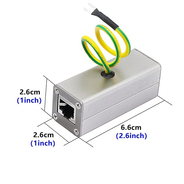 CERRXIAN Protect Your POE Devices: CERRXIAN RJ45 Ethernet Surge Protector for Outdoor Use - View 5 of 8