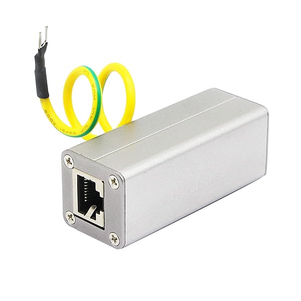 CERRXIAN Protect Your POE Devices: CERRXIAN RJ45 Ethernet Surge Protector for Outdoor Use - View 2 of 8