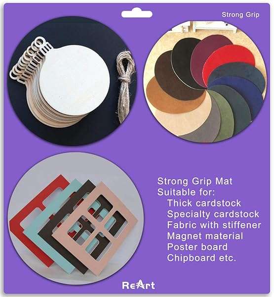 ReArt ReArt Cutting Mat Variety Pack for Silhouette Cameo 4/3/2/1 - Strong, Standard & Light Grip, 12x12 & 12x24 Sizes - View 6 of 7