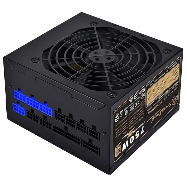 SilverStone SilverStone 750W Fully Modular PSU - 80 Plus Gold, 140mm Design | SST-ST75F-GS-V3 Power Supply - View 4 of 10