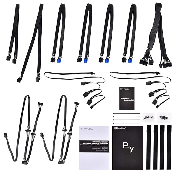 SilverStone SilverStone 750W Fully Modular PSU - 80 Plus Gold, 140mm Design | SST-ST75F-GS-V3 Power Supply - View 9 of 10