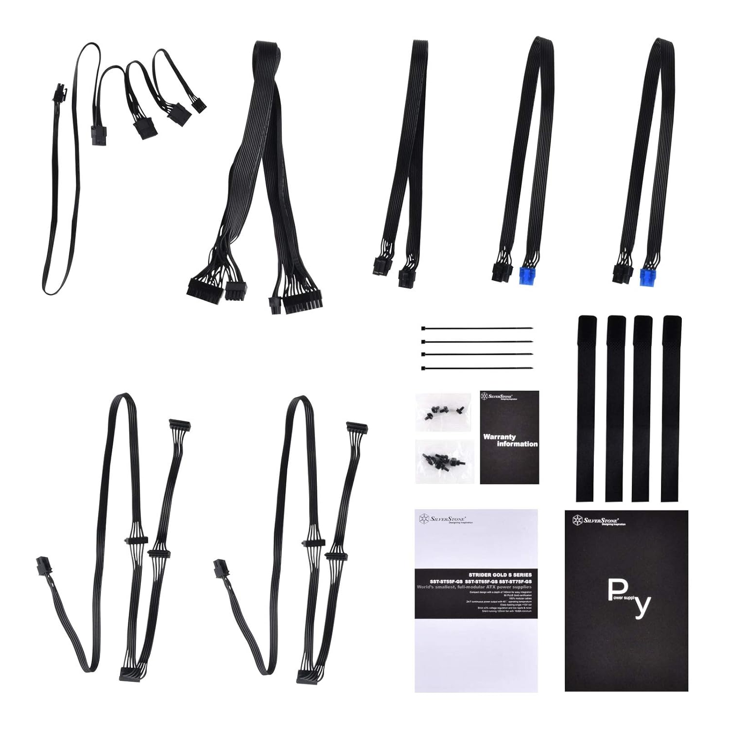 SilverStone SilverStone Technology 550W Fully Modular Computer Power Supply with 80 Plus Gold Efficiency and 140mm Design SST-ST55F-GS - View 8 of 9