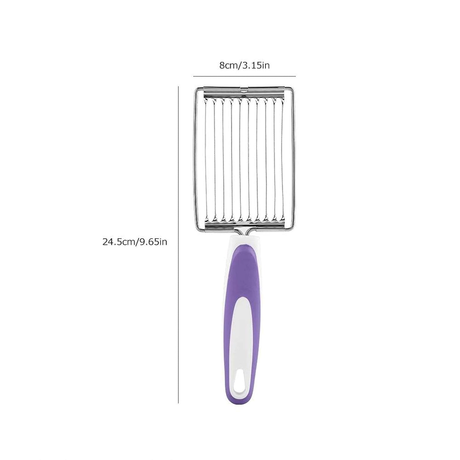 Aramox Stainless Steel Luncheon Meat Cutter and Slicer for Fruits Cheese Eggs and Tomatoes with Comfortable Handle - View 3 of 9