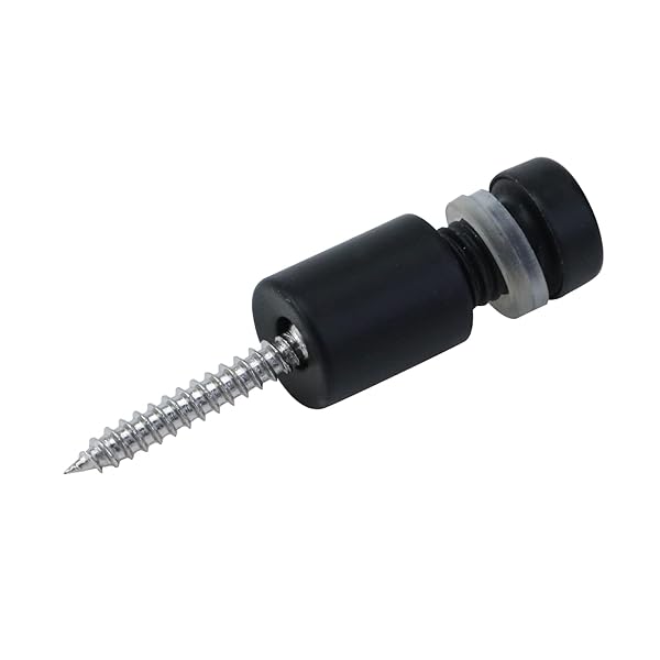 Antrader Antrader 12 Pack Stainless Steel Glass Standoff Wall Mount Holder Matte Black Sign Mounting Hardware 1/2 x 3/4 Inch - View 4 of 5